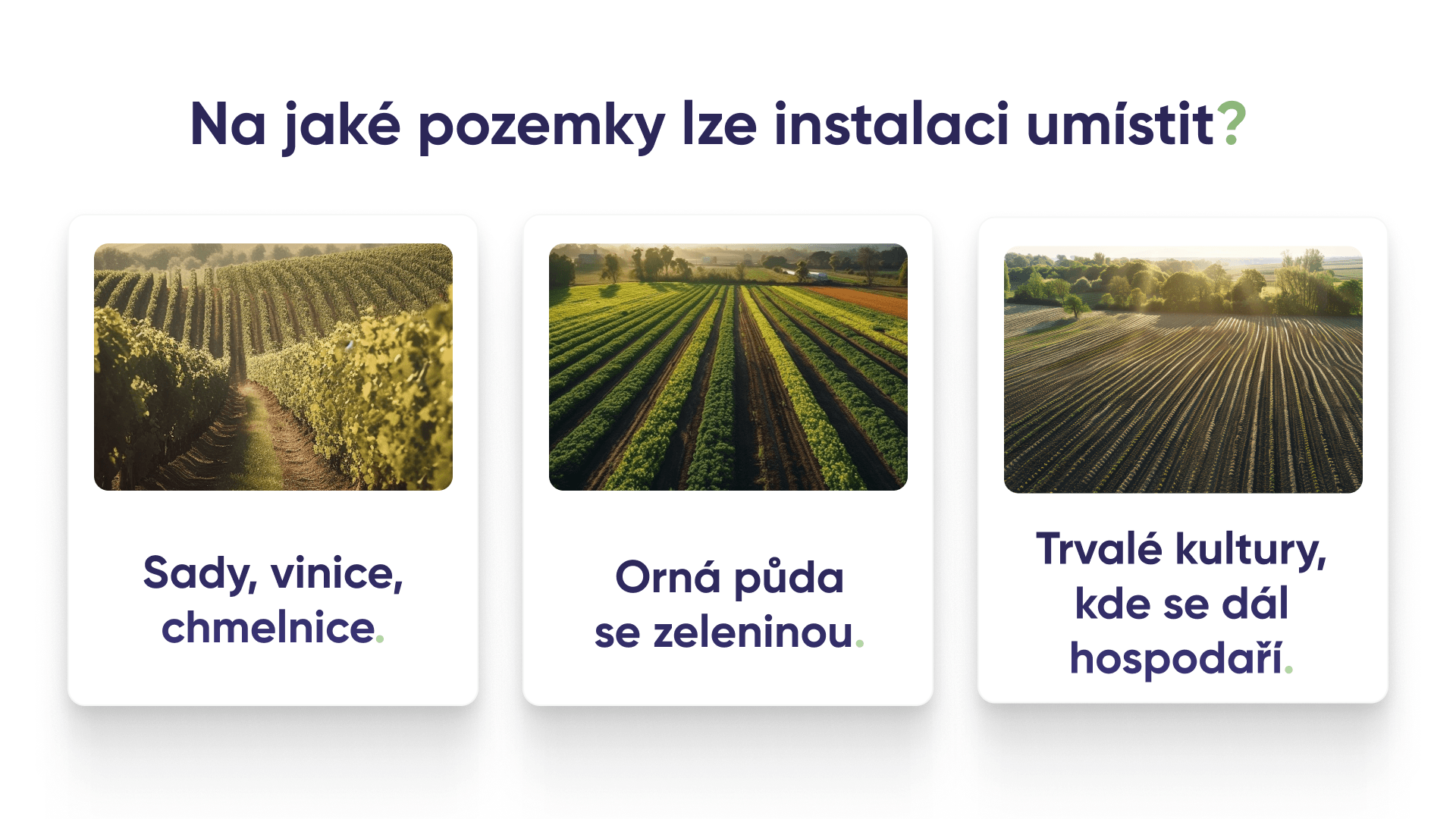 Na jake pozemky lze umístit agrovoltaiku?