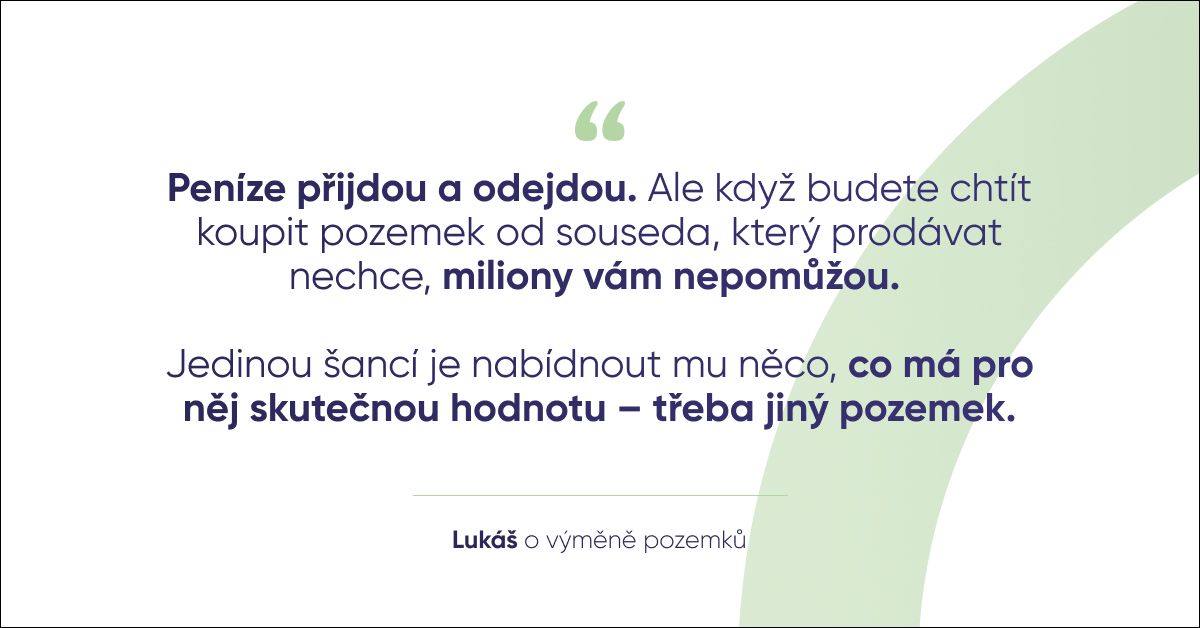 pozemky jako investice, investice do půdy, strategické vlastnictví pozemků, hodnota pozemků, směna pozemků, půda jako platidlo, stavební pozemky, zemědělská půda